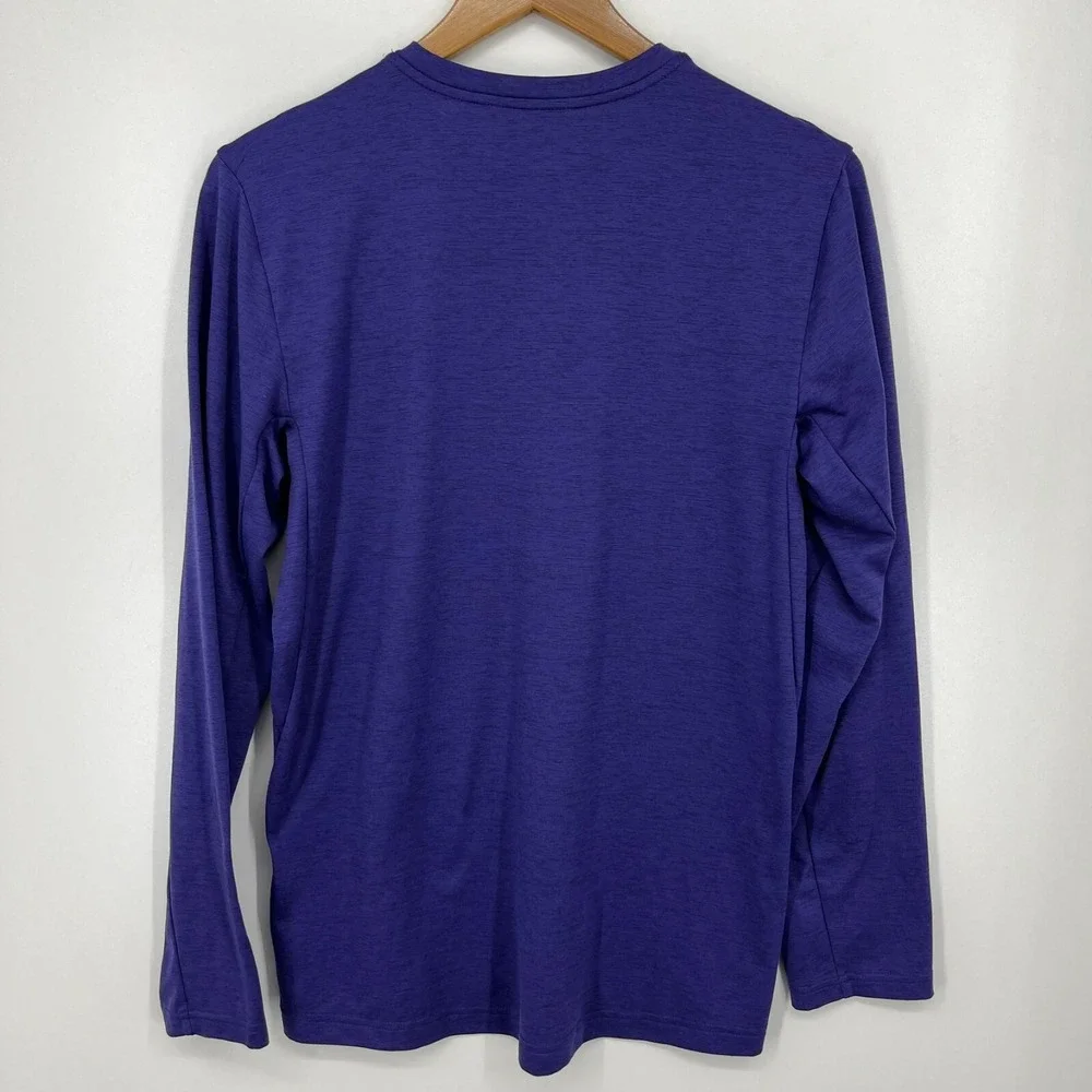 Nike TCU Horned Frogs Mens Purple Dri-FIT Long Sleeve Shirt Size Small